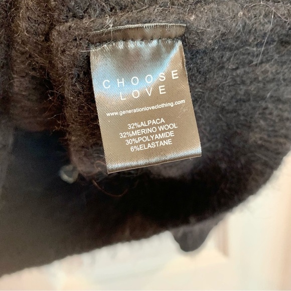 Generation Love Blossom Heart Embroidery Slouchy Oversized Cardigan Sweater - Picture 11 of 11